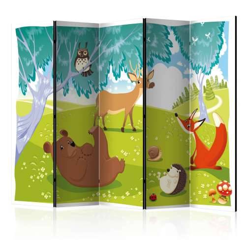 Paravan u 5 dijelova - Funny animals II [Room Dividers] 225x172 Cijena