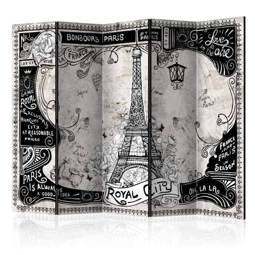 Paravan u 5 dijelova - Bonjour Paris II [Room Dividers] 225x172 Cijena