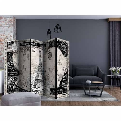 Paravan u 5 dijelova - Bonjour Paris II [Room Dividers] 225x172 Cijena