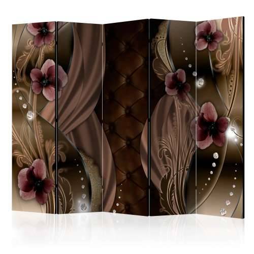 Paravan u 5 dijelova - Burgundy pansies II [Room Dividers] 225x172 Cijena