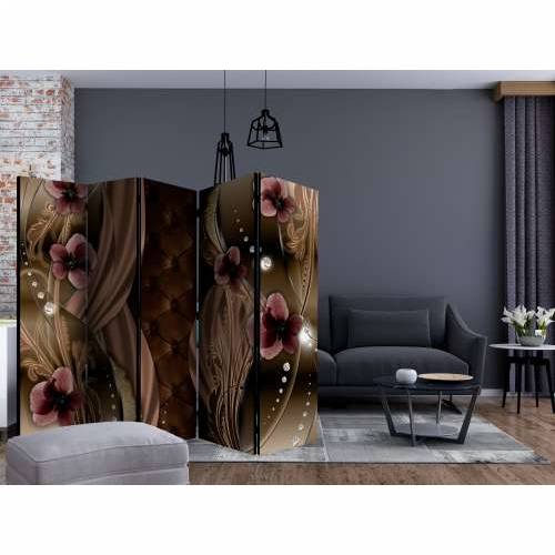 Paravan u 5 dijelova - Burgundy pansies II [Room Dividers] 225x172 Cijena