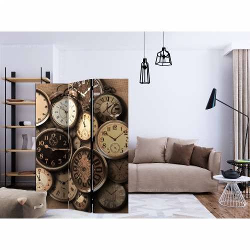 Paravan u 3 dijela - Old Clocks [Room Dividers] 135x172 Cijena