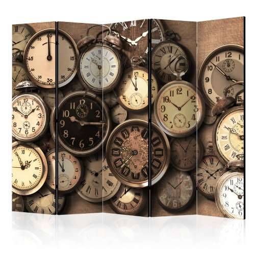 Paravan u 5 dijelova - Old Clocks II [Room Dividers] 225x172 Cijena