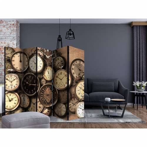 Paravan u 5 dijelova - Old Clocks II [Room Dividers] 225x172 Cijena