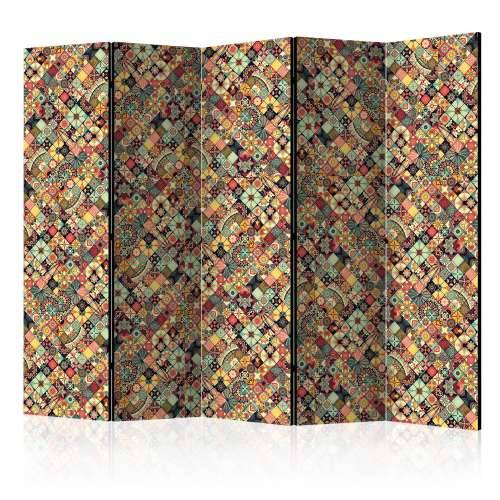 Paravan u 5 dijelova - Rainbow Mosaic II [Room Dividers] 225x172 Cijena