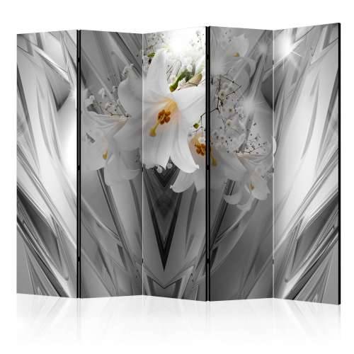 Paravan u 5 dijelova - Steel Lilies II [Room Dividers] 225x172 Cijena