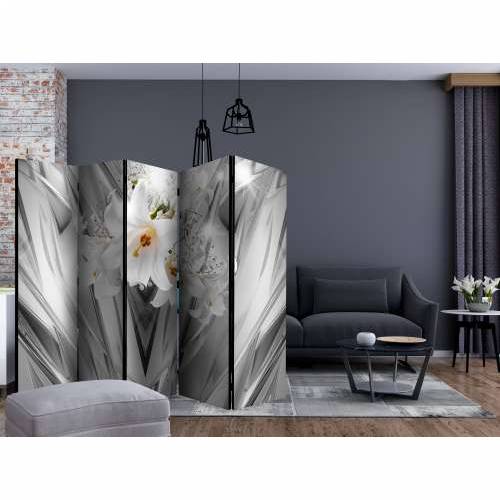 Paravan u 5 dijelova - Steel Lilies II [Room Dividers] 225x172 Cijena