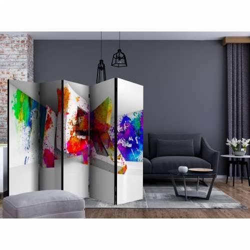 Paravan u 5 dijelova - Three-dimensional Shapes II [Room Dividers] 225x172 Cijena