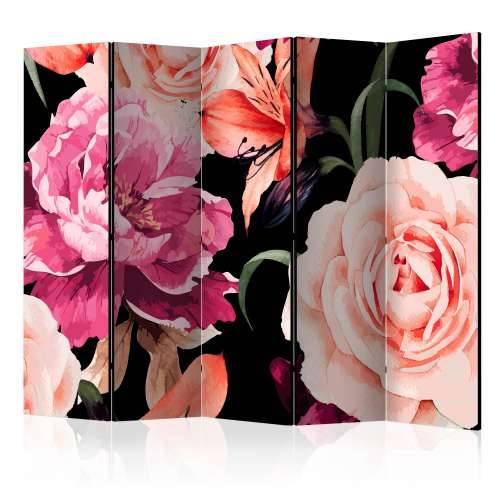 Paravan u 5 dijelova - Roses of Love II [Room Dividers] 225x172 Cijena