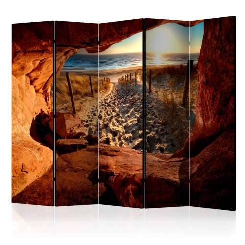 Paravan u 5 dijelova - Cave: Beautiful Beach II [Room Dividers] 225x172 Cijena