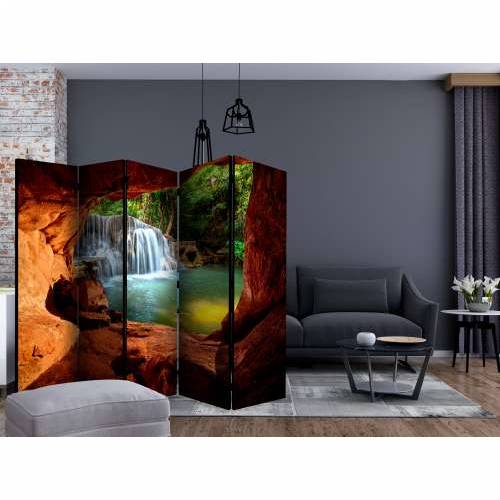 Paravan u 5 dijelova - Cave: Forest Waterfall II [Room Dividers] 225x172 Cijena