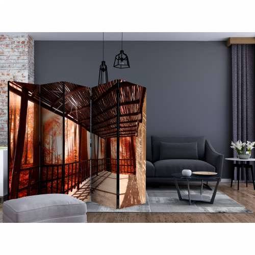 Paravan u 5 dijelova - Nature: Forest Terrace II [Room Dividers] 225x172 Cijena