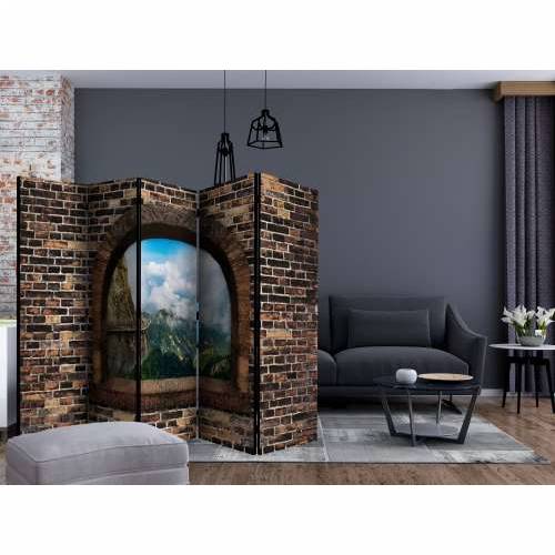 Paravan u 5 dijelova - Stony Window: Mountains II [Room Dividers] 225x172 Cijena