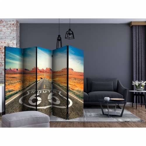 Paravan u 5 dijelova - Route 66 II [Room Dividers] 225x172 Cijena