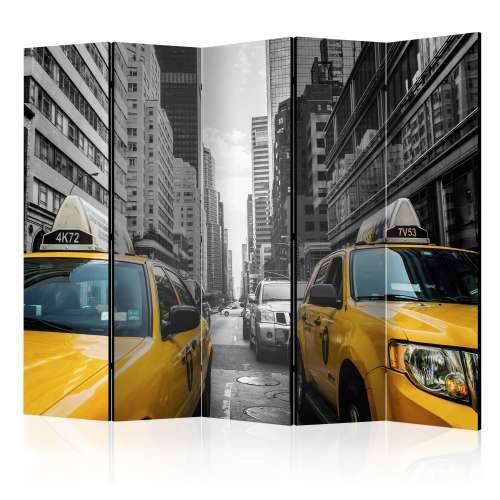 Paravan u 5 dijelova - New York taxi II [Room Dividers] 225x172 Cijena