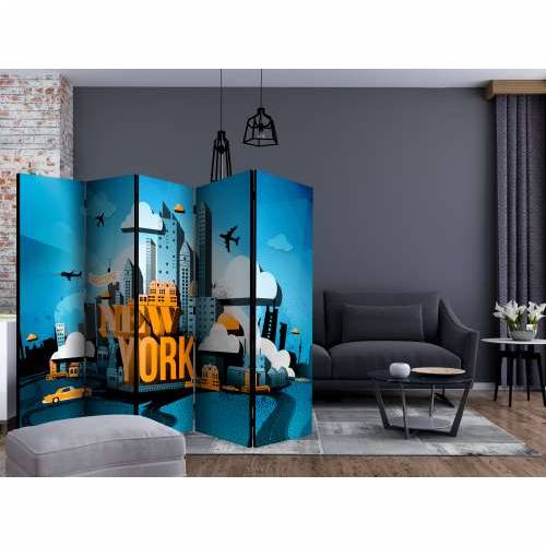Paravan u 5 dijelova - New York - welcome II [Room Dividers] 225x172 Cijena