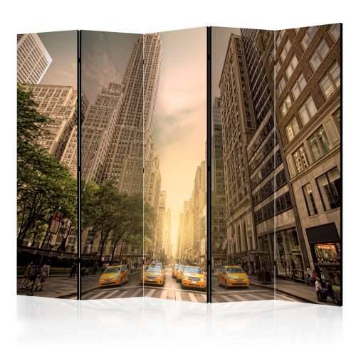 Paravan u 5 dijelova - In the shadow of skyscrapers II [Room Dividers] 225x172 Cijena