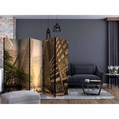 Paravan u 5 dijelova - In the shadow of skyscrapers II [Room Dividers] 225x172 Cijena
