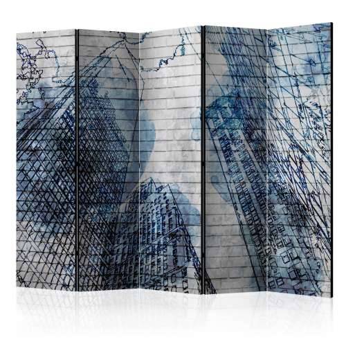 Paravan u 5 dijelova - Inky New York II [Room Dividers] 225x172 Cijena