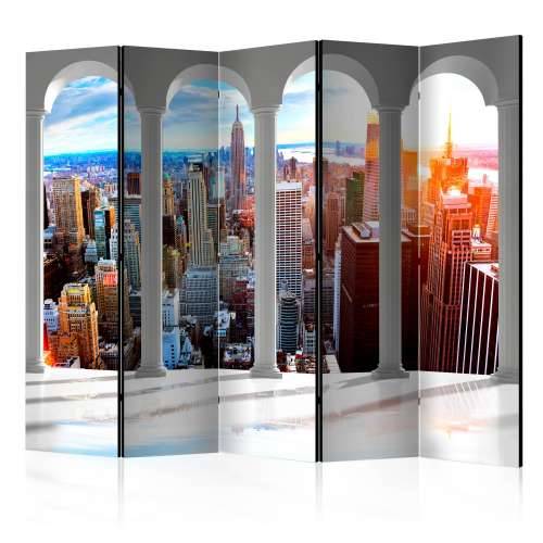 Paravan u 5 dijelova - Pillars and New York II [Room Dividers] 225x172 Cijena