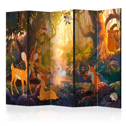 Paravan u 5 dijelova - Animals in the Forest II [Room Dividers] 225x172 Cijena