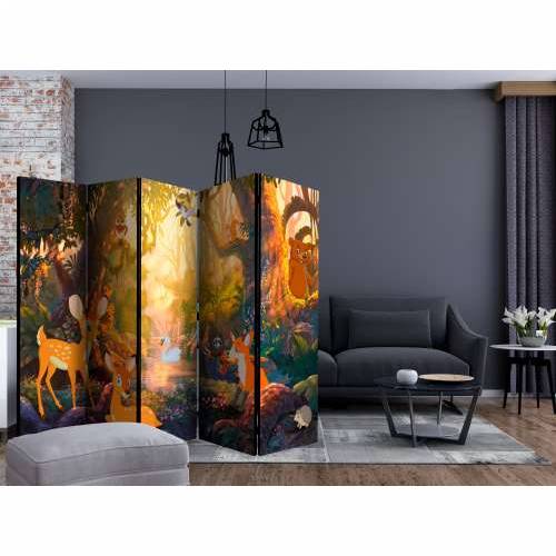 Paravan u 5 dijelova - Animals in the Forest II [Room Dividers] 225x172 Cijena