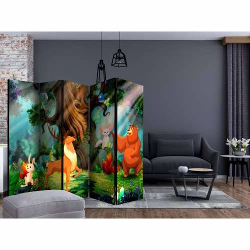 Paravan u 5 dijelova - Bear and Friends II [Room Dividers] 225x172 Cijena
