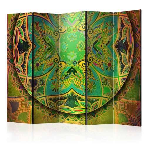 Paravan u 5 dijelova - Mandala: Emerald Fantasy II [Room Dividers] 225x172 Cijena