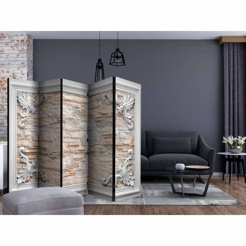 Paravan u 5 dijelova - Brick in the Frame (Orange) II [Room Dividers] 225x172 Cijena