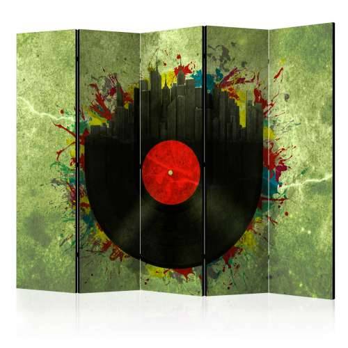 Paravan u 5 dijelova - Colorful melodies of the city II [Room Dividers] 225x172 Cijena
