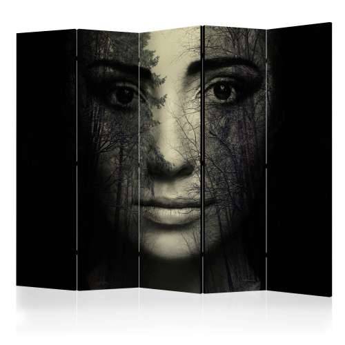 Paravan u 5 dijelova - Forest mask II [Room Dividers] 225x172 Cijena