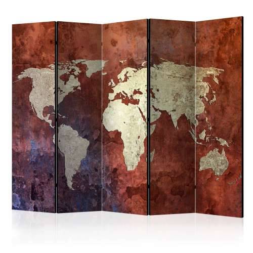 Paravan u 5 dijelova - Iron continents II [Room Dividers] 225x172 Cijena