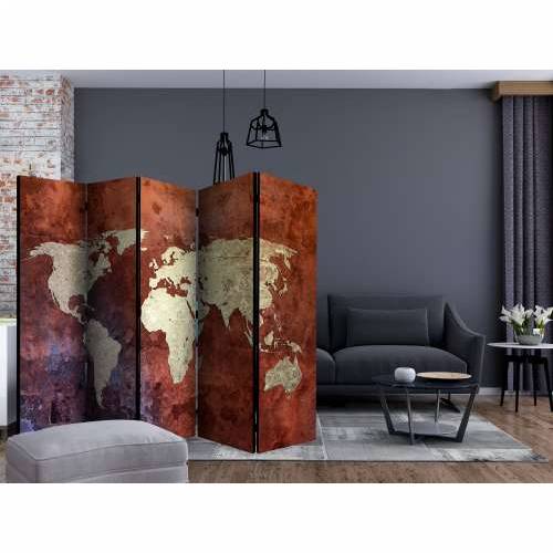 Paravan u 5 dijelova - Iron continents II [Room Dividers] 225x172 Cijena