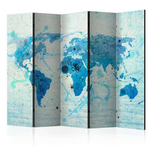 Paravan u 5 dijelova - Cruising and sailing -  The World map II [Room Dividers] 225x172 Cijena