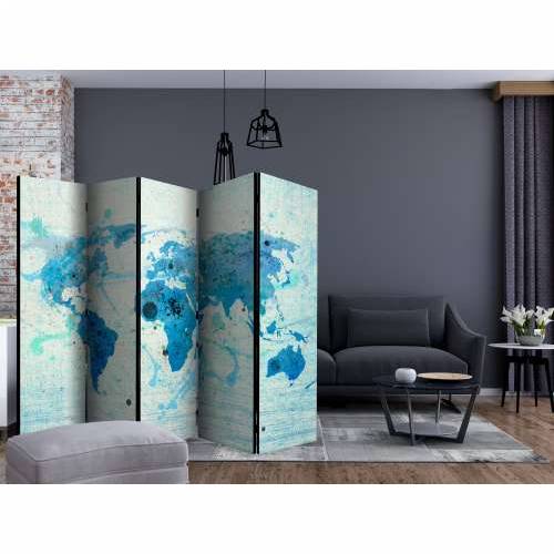 Paravan u 5 dijelova - Cruising and sailing -  The World map II [Room Dividers] 225x172 Cijena