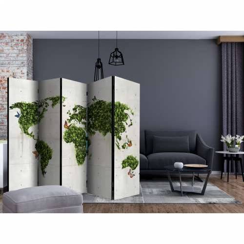 Paravan u 5 dijelova - The butterfly garden II [Room Dividers] 225x172 Cijena