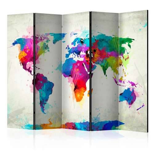 Paravan u 5 dijelova - The map of happiness II [Room Dividers] 225x172 Cijena