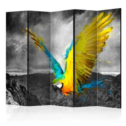 Paravan u 5 dijelova - Exotic parrot II [Room Dividers] 225x172 Cijena