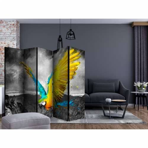 Paravan u 5 dijelova - Exotic parrot II [Room Dividers] 225x172 Cijena