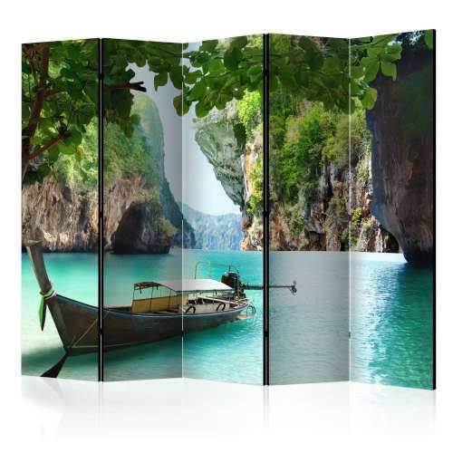 Paravan u 5 dijelova - Desolate boat II [Room Dividers] 225x172 Cijena