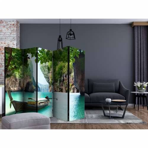 Paravan u 5 dijelova - Desolate boat II [Room Dividers] 225x172 Cijena
