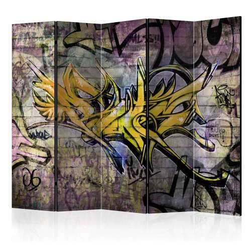 Paravan u 5 dijelova - Stunning graffiti II [Room Dividers] 225x172 Cijena