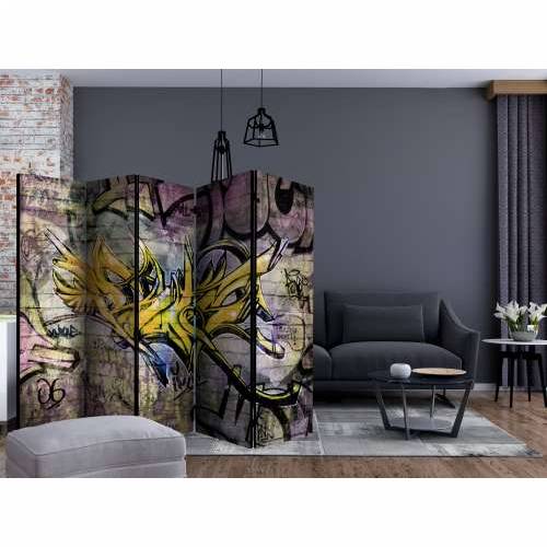 Paravan u 5 dijelova - Stunning graffiti II [Room Dividers] 225x172 Cijena