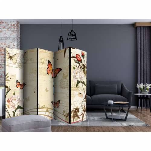 Paravan u 5 dijelova - Melodies of butterflies II [Room Dividers] 225x172 Cijena