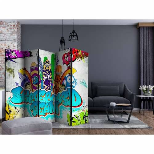 Paravan u 5 dijelova - Skateboard team II [Room Dividers] 225x172 Cijena