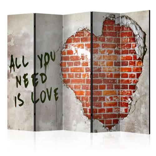 Paravan u 5 dijelova - Love is all you need II [Room Dividers] 225x172 Cijena