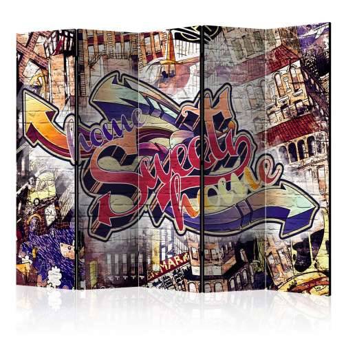 Paravan u 5 dijelova - Cool Graffiti II [Room Dividers] 225x172 Cijena