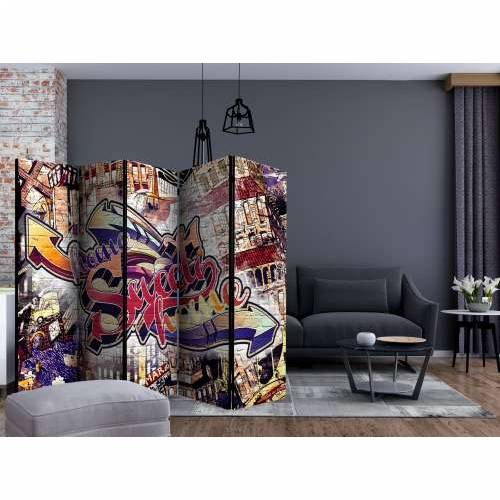 Paravan u 5 dijelova - Cool Graffiti II [Room Dividers] 225x172 Cijena