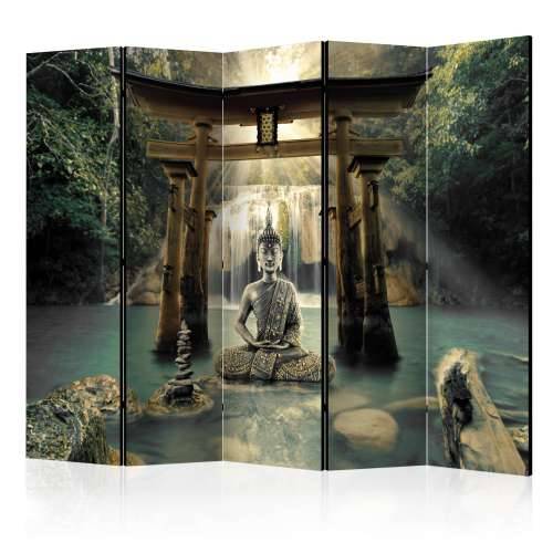 Paravan u 5 dijelova - Buddha Smile II [Room Dividers] 225x172 Cijena