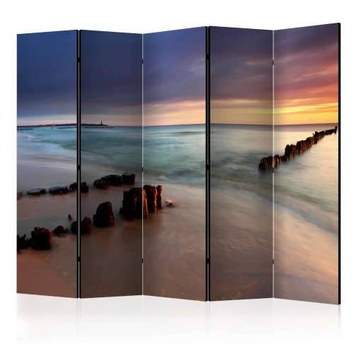Paravan u 5 dijelova - beach - sunrise II [Room Dividers] 225x172 Cijena